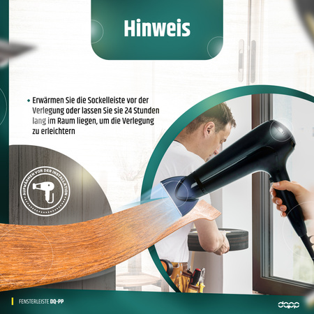 Fensterleiste 30mm x 1,5mm  ANTHRAZIT selbstklebend Flachleiste Abdeckleiste Kunststoffleiste