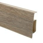 2m Fussleiste 75mm EICHE CANYON Fußleiste Leiste Sockelleiste Laminatleiste Bodenleiste PVC + Montagematerial GRATIS