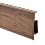 2m Fussleiste 75mm OLIVEN AMAZONEN Fußleiste Leiste Sockelleiste Laminatleiste Bodenleiste PVC + Montagematerial GRATIS