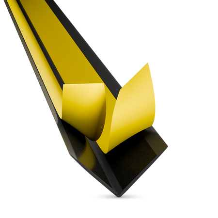 Selbstklebender PVC-Winkel für Außenecken 40×40mm SCHWARZ 2m