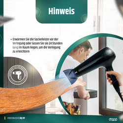 Fensterleiste 40mm x 1,5mm  ANTHRAZIT selbstklebend Flachleiste Abdeckleiste Kunststoffleiste