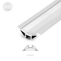 Alu Profil für LED MODELL I Transparent Streifen Lichtleiste Aluminium 2m