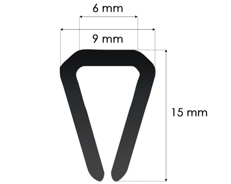 Kantenschutz Gummidichtung Kederband Kantenschutzprofil Dichtung Schutzband S-1087