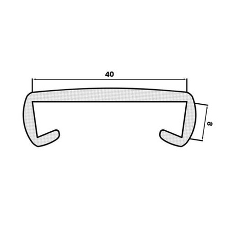 Handlauf PVC Kunststoffhandlauf Treppenhandlauf Treppengeländer ASCHGRAU DUNKEL