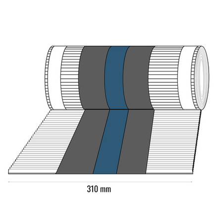 Firstband Firstrolle Dachfirst Gratrolle First xRoll 5mb Breite 310mm RAL 8004 ZIEGELROT