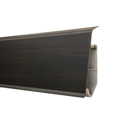 2,5m Fussleiste PVC 70mm Wenge + Montagematerial Gratis