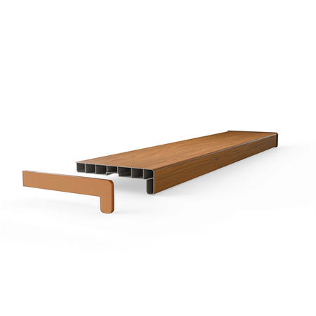 Fensterbank Fensterbrett für den Innenbereich PVC Tiefe 20cm WINCHESTER + Endkappen GRATIS!