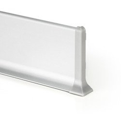 2m Fussleiste aus Aluminium 80mm