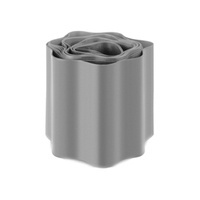 Rasenkantenstecher Rasenkante Rasentrimmer Rasenmäher Rasenborde 9m Höhe 15cm HELLGRAU