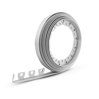 Rasenkantenstecher Rasenkante Rasentrimmer Rasenmäher Rasenborde 10m Höhe 40mm HELLGRAU + 20 Befestigunsanker GRATIS!