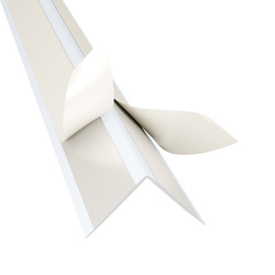 Selbstklebender PVC-Winkel für Außenecken 25×25mm Weiß 2m