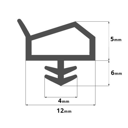 Türdichtung HOLZ Fenster Tür Dichtung Gummidichtung KD-14 WEISS