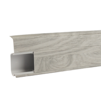 2m Fussleiste 55mm EICHE CHILLOUT Fußleiste Leiste Sockelleiste Laminatleiste Bodenleiste PVC + Montagematerial GRATIS