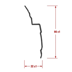 PVC-Profilleiste P6 für Noppenbahn am Fundament